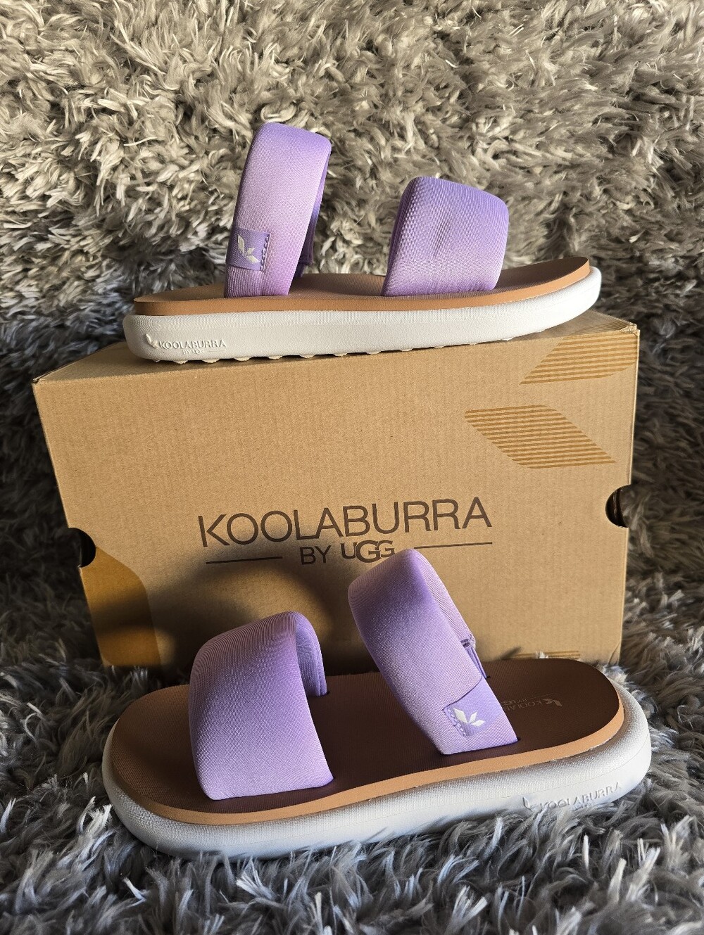 Koolaburra By UGG W. ALANE SLIDE SANDAL LAVANDA COLOR